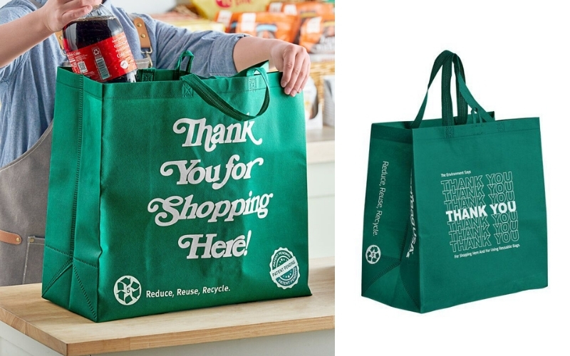 What Materials Are Reusable Bags Large Made Of?
